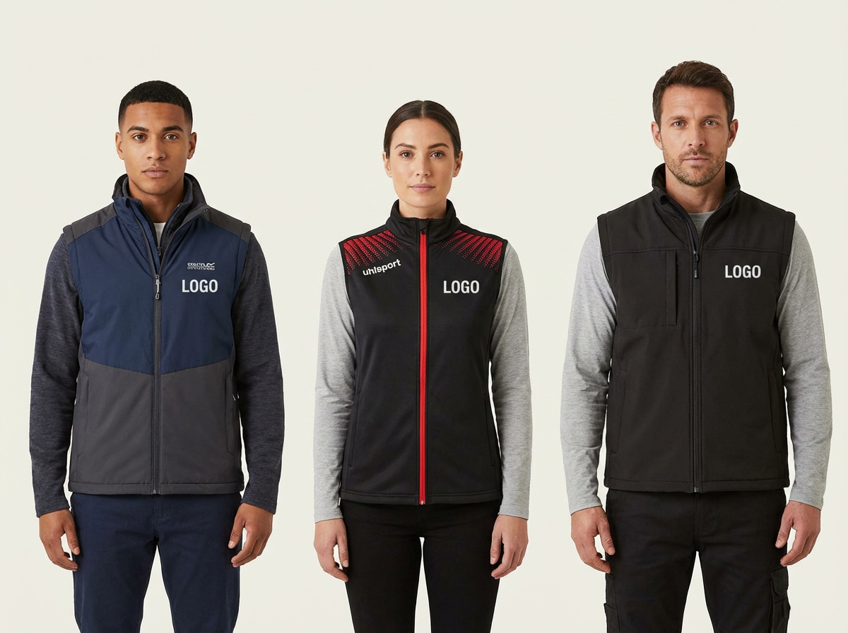 Gilets bodywarmers three brands comparison