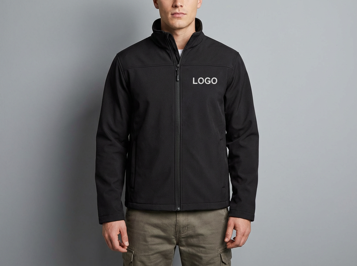 Result softshell jacket with embroidered logo